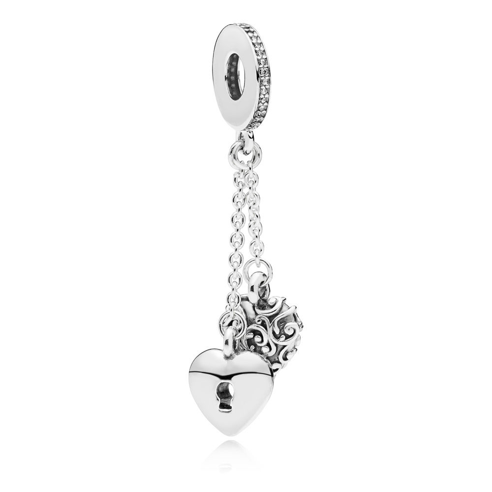 PANDORA Lock & Heart Bedel 797642CZ