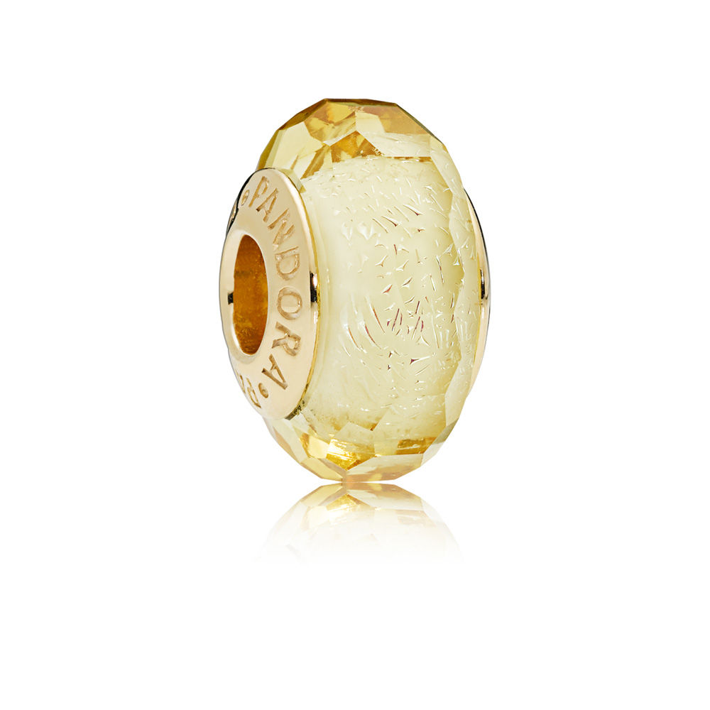 Pandora Shine Golden Faceted Glass Bedel 767647