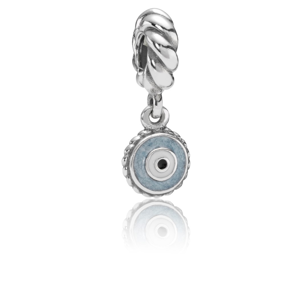 Pandora Zilveren Blauw Oog Hangende Bedel 790529Eb