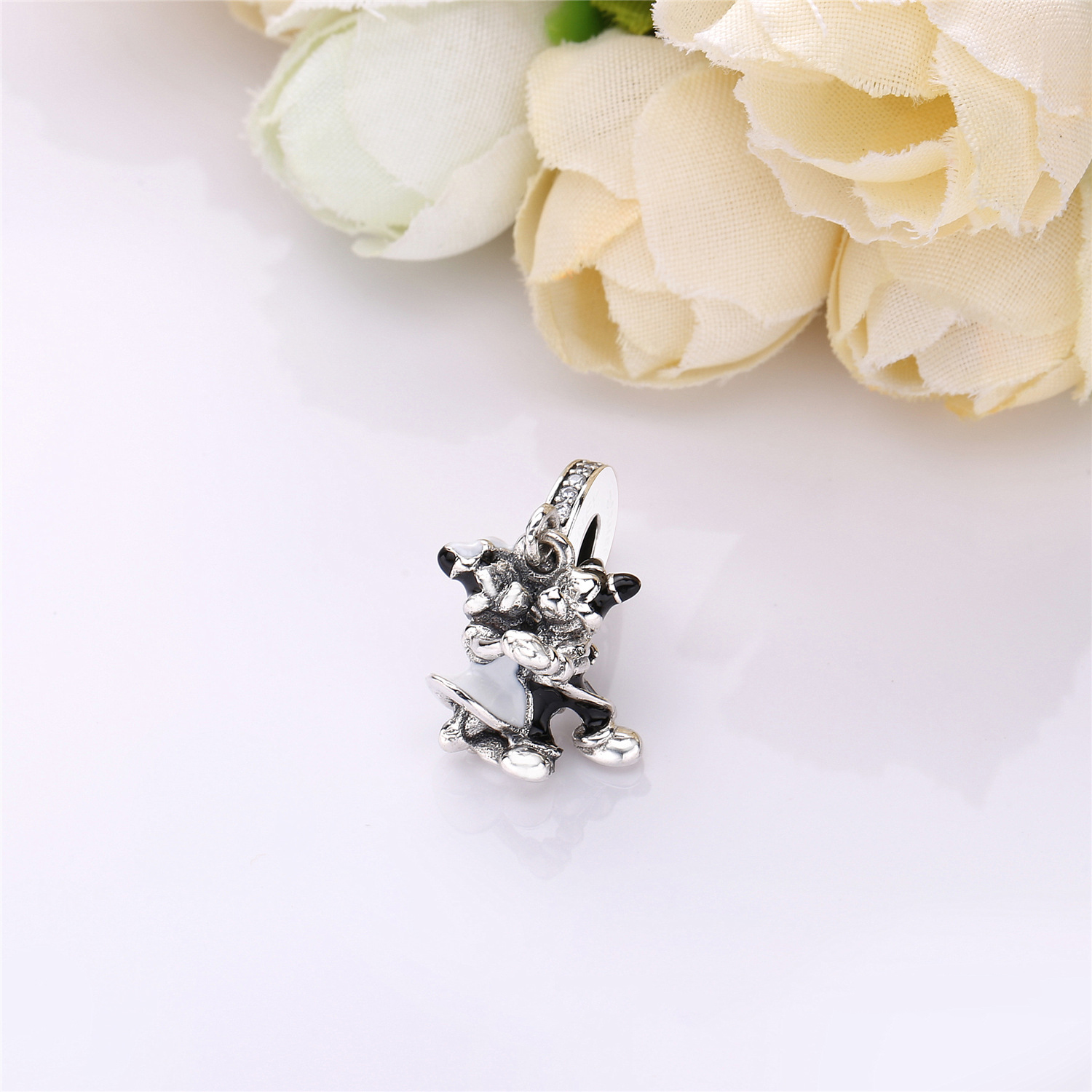 Pandora Zilveren Mickey En Minnie Hangende Bedel 7501057371846P