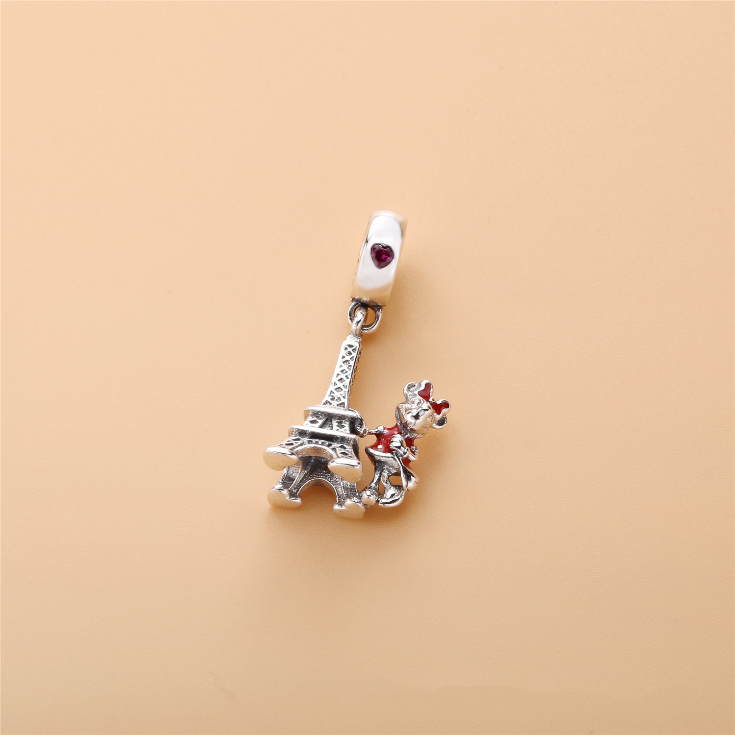 Pandora Zilveren Minnie Mouse Eiffeltoren Hangende Bedel 7501057371551P