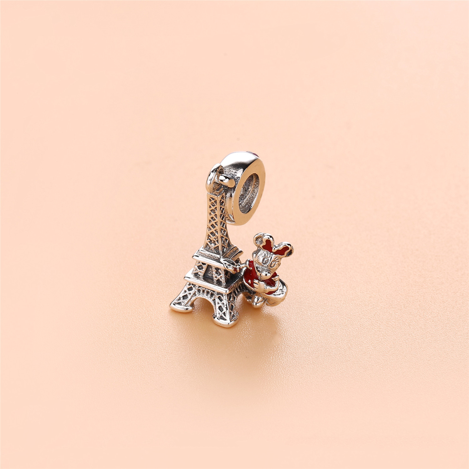 Pandora Zilveren Minnie Mouse Eiffeltoren Hangende Bedel 7501057371551P