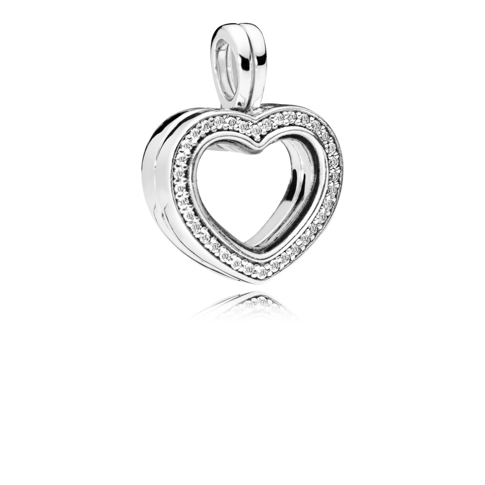 Sparkling Pandora Floating Heart Locket Bedel 797248CZ