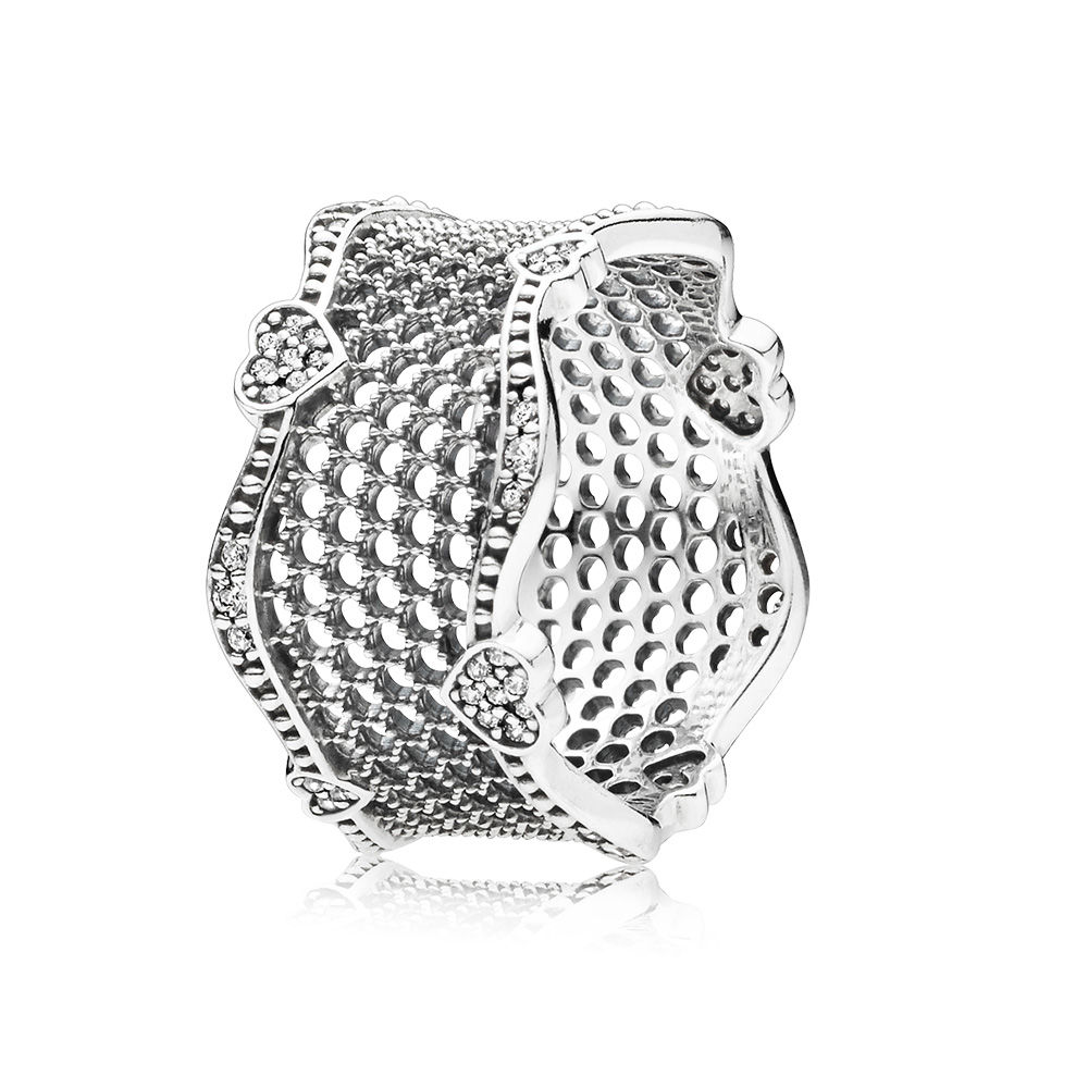 PANDORA Lace Of Love Ring 197706CZ