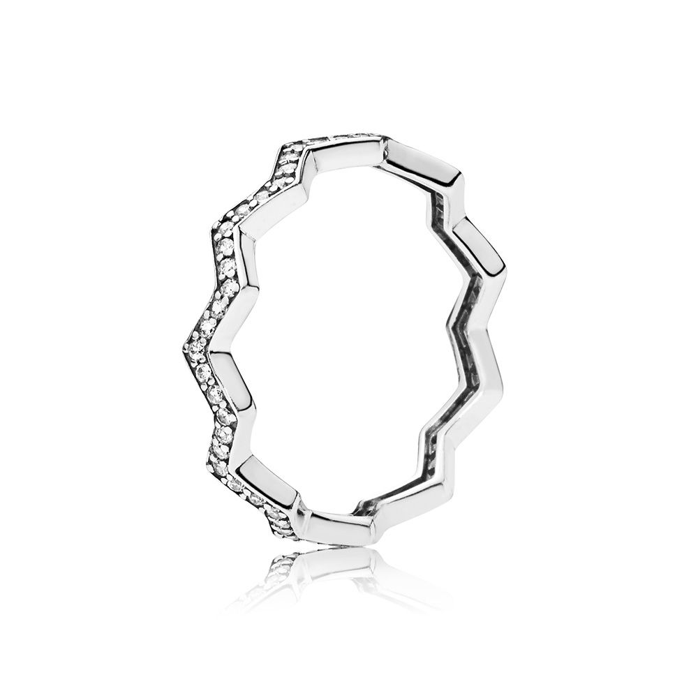 PANDORA Shimmering Zigzag Ring 197751CZ