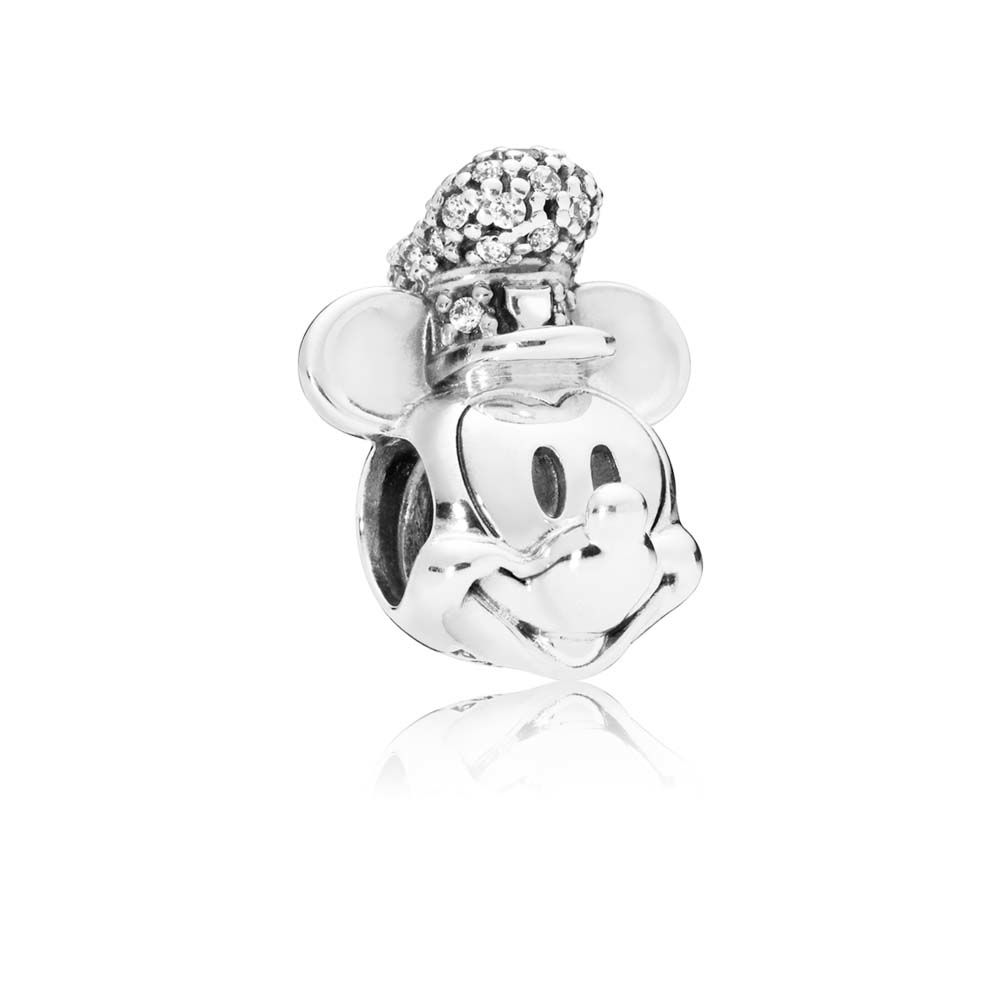 Disney, Pandora Shimmering Steamboat Willie Portrait Bedel 797499CZ