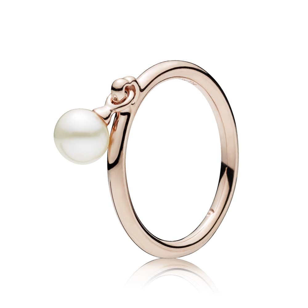 Pandora Rose Contemporary Pearl Ring 187525P