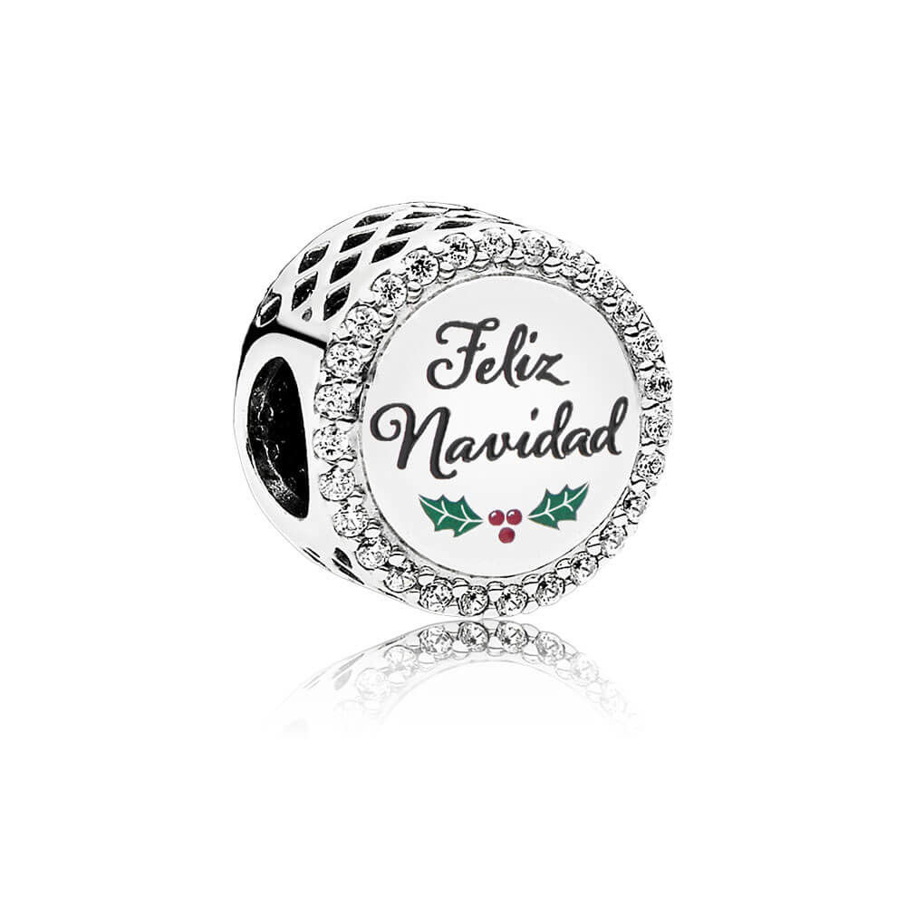 Pandora Zilveren Feliz Navidad Bedel Eng792016CZ_22