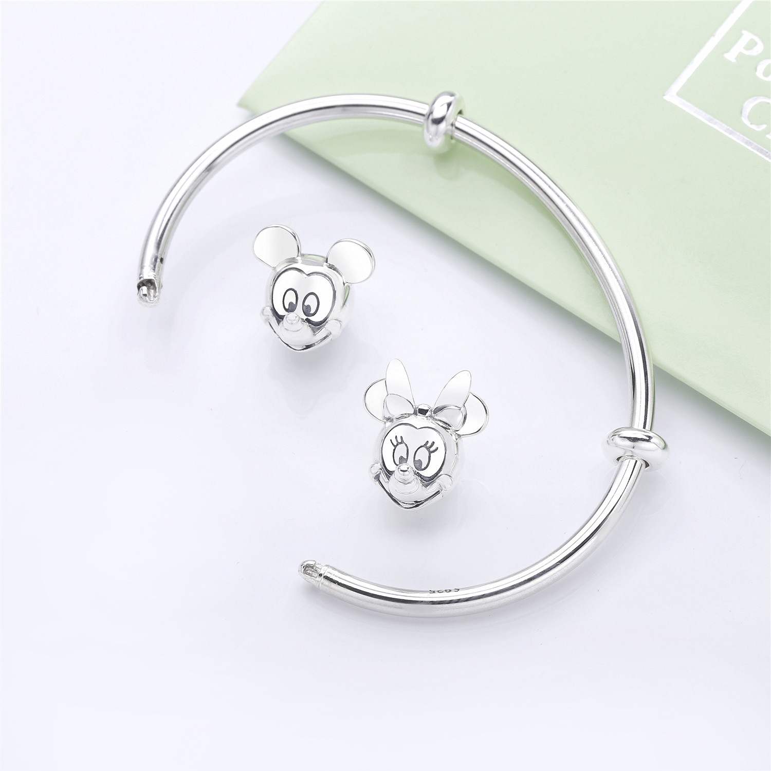 Disney, Pandora Mickey & Minnie Open Bangle 597494