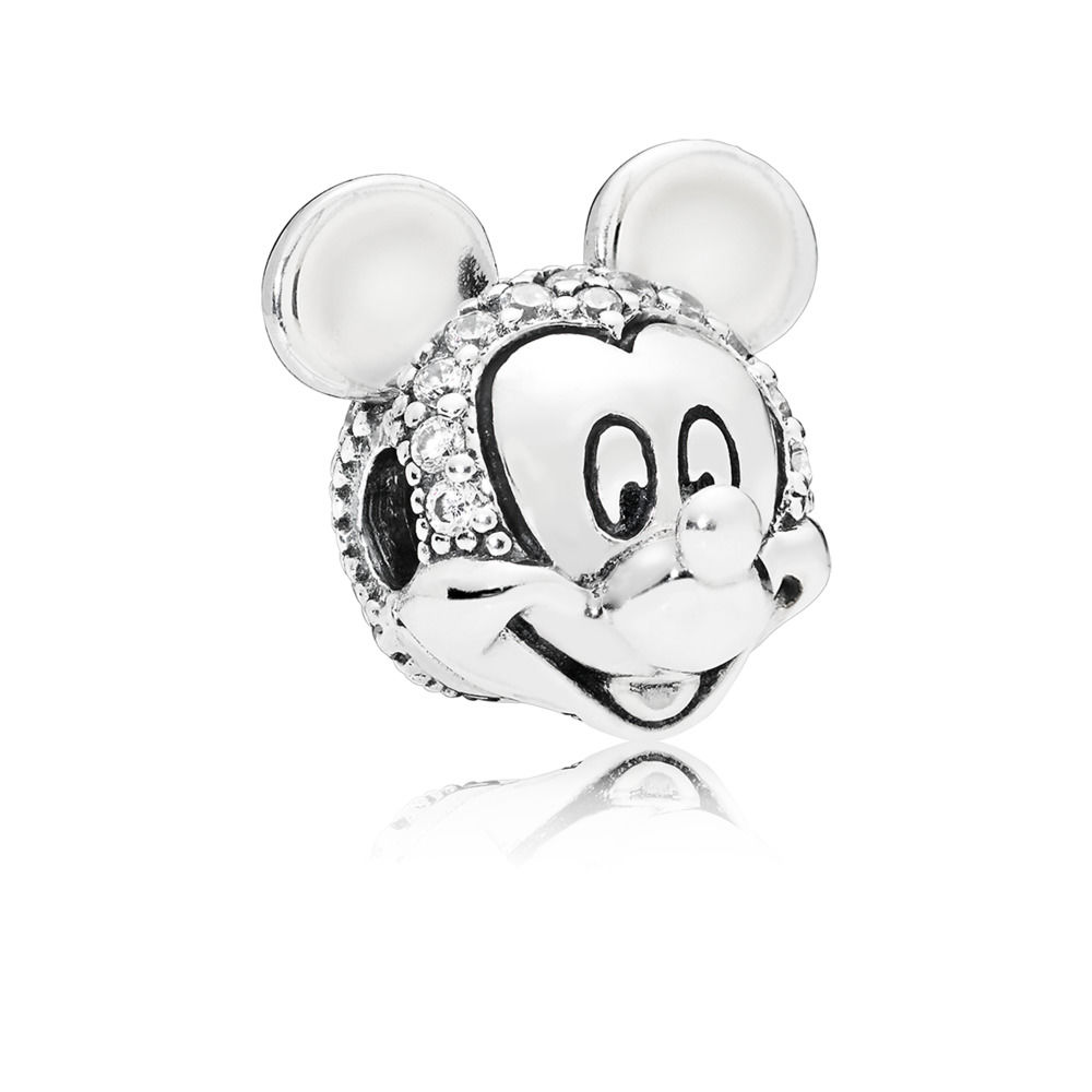 Disney, Pandora Shimmering Mickey Portrait Clip 797495CZ