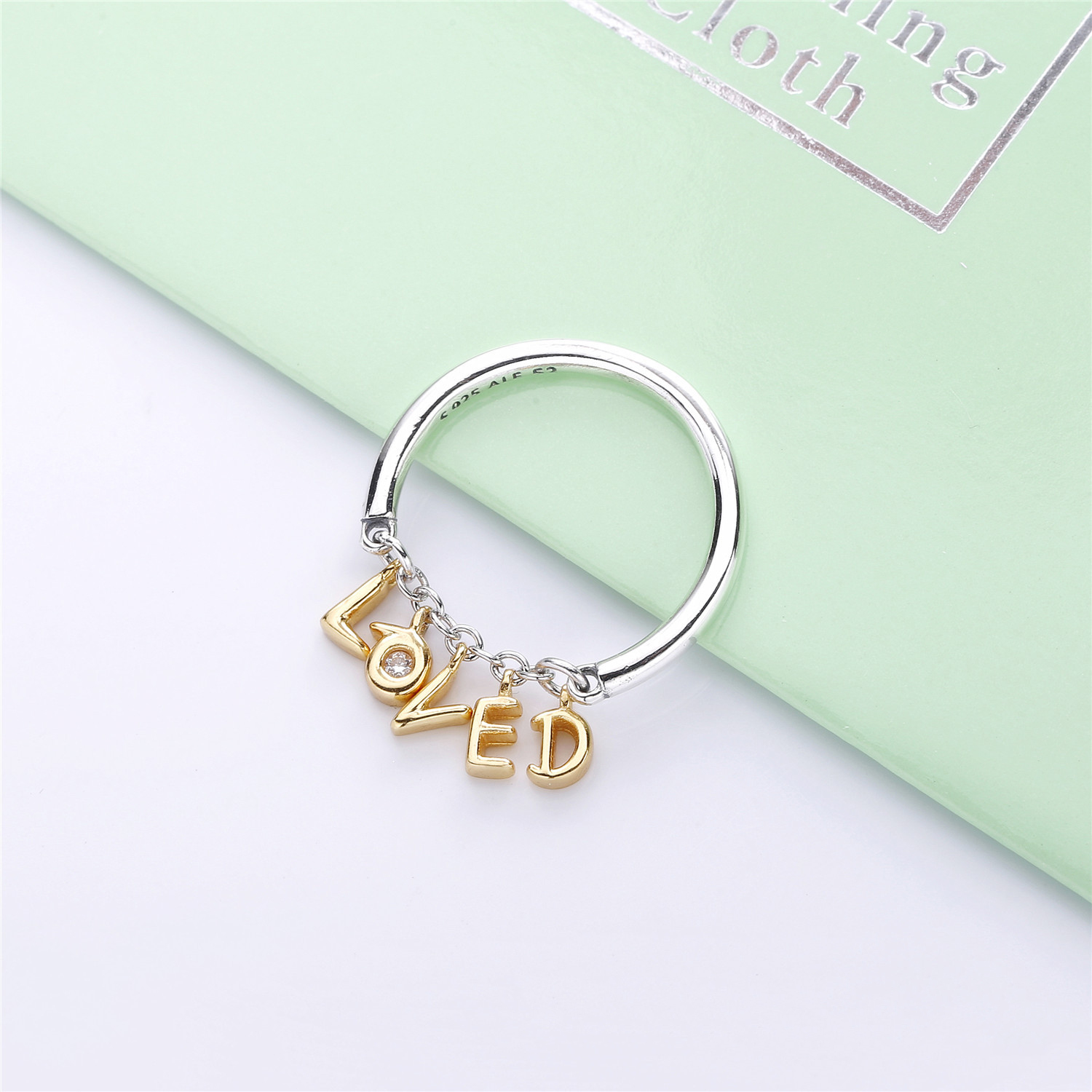 PANDORA Loved Script Ring 167799CZ