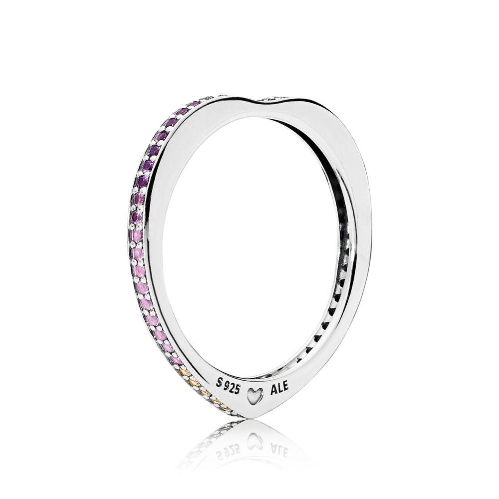 PANDORA Multi-Colour Arc Of Love Ring