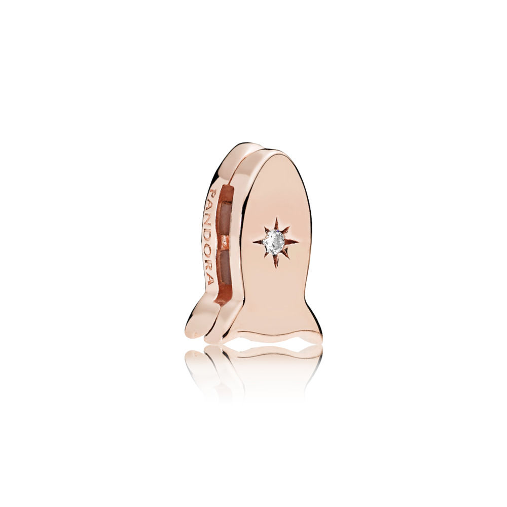 Pandora Rose Reflexions Space Rocket Clip 787566CZ