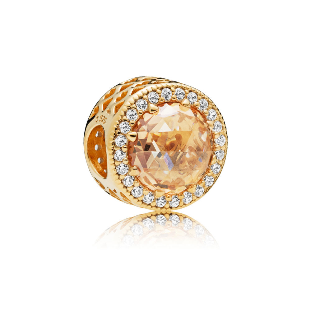 Pandora Shine Light Golden Coloured Radiant Hearts Bedel 761725CLG