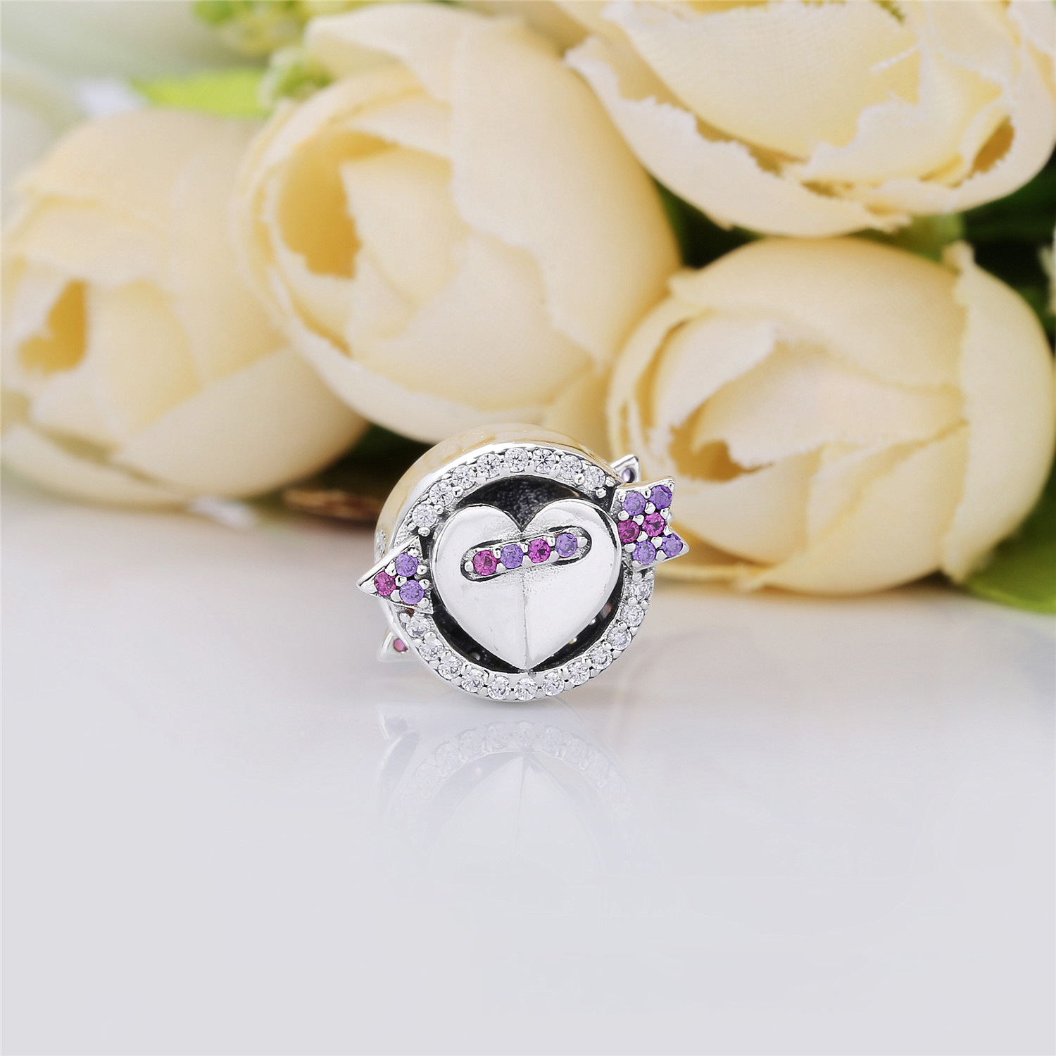 PANDORA Sparkling Arrow & Heart Bedel 797827CZMX