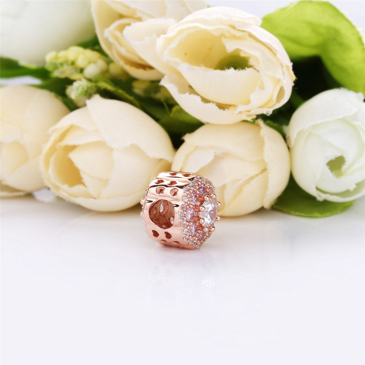 Pandora Rose Roze Fonkelingsbloem Bedel 787851Npm