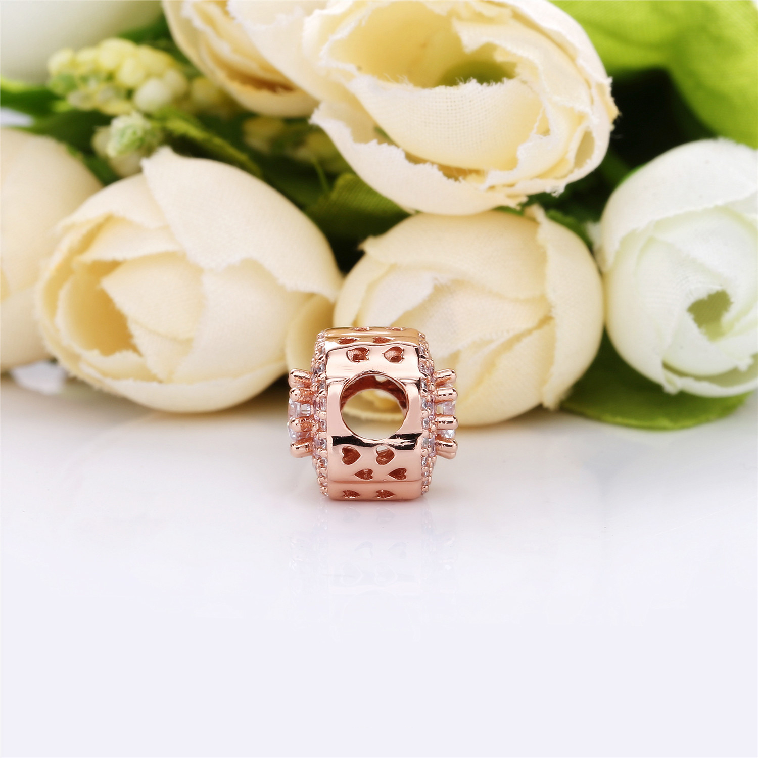 Pandora Rose Roze Fonkelingsbloem Bedel 787851Npm