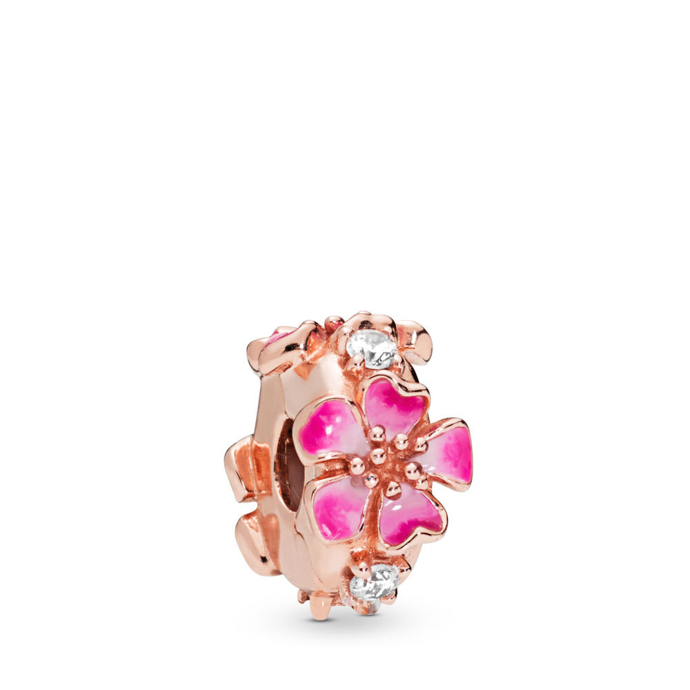 Pandora Clip, Perzik Bloesem Bloem - 788099CZ