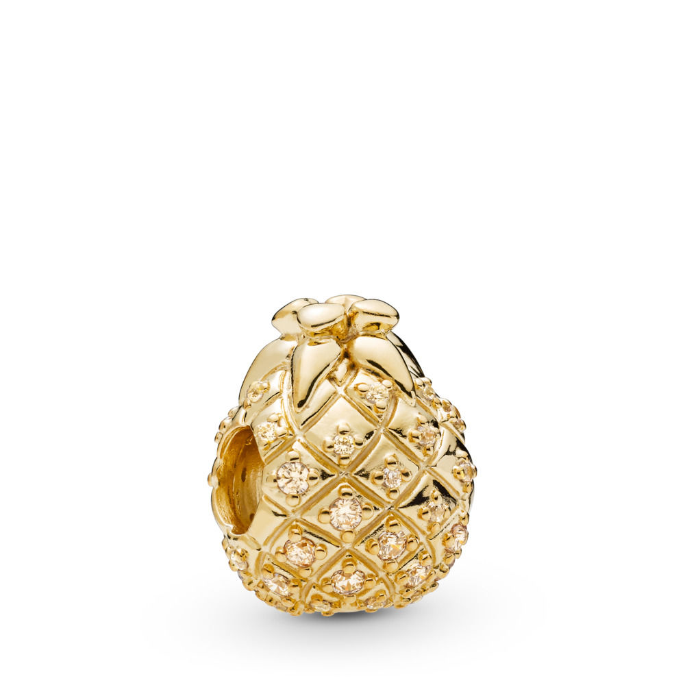 Pandora Golden Pineapple Bedel - 767904CCZ