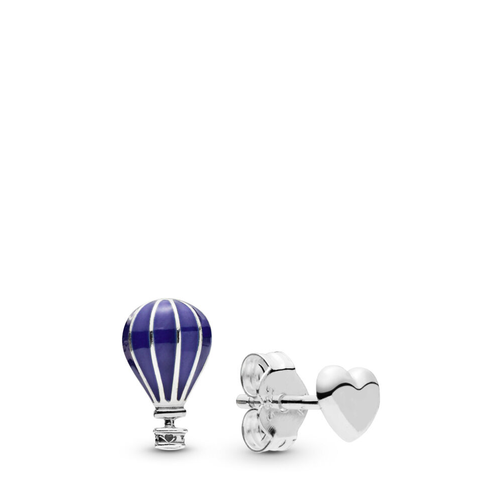 Pandora Hot Air Balloon & Heart Oorbellen - 298058En195