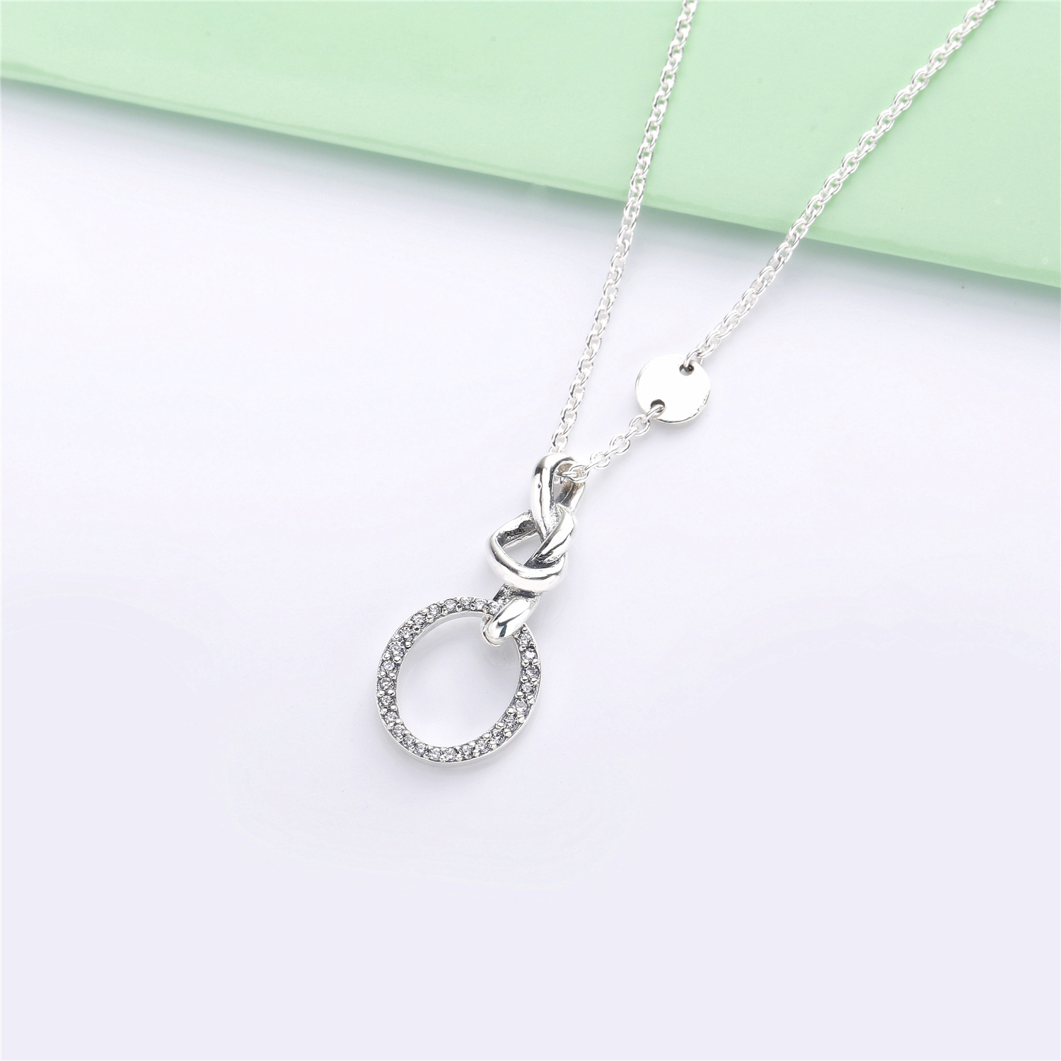 Pandora Knotted Heart Ketting - 398078CZ