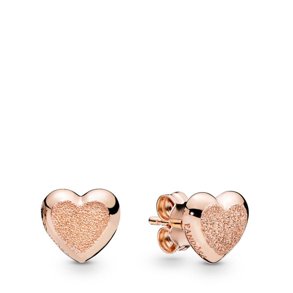 Pandora Matte Brilliance Hearts Oorbellen - 287928