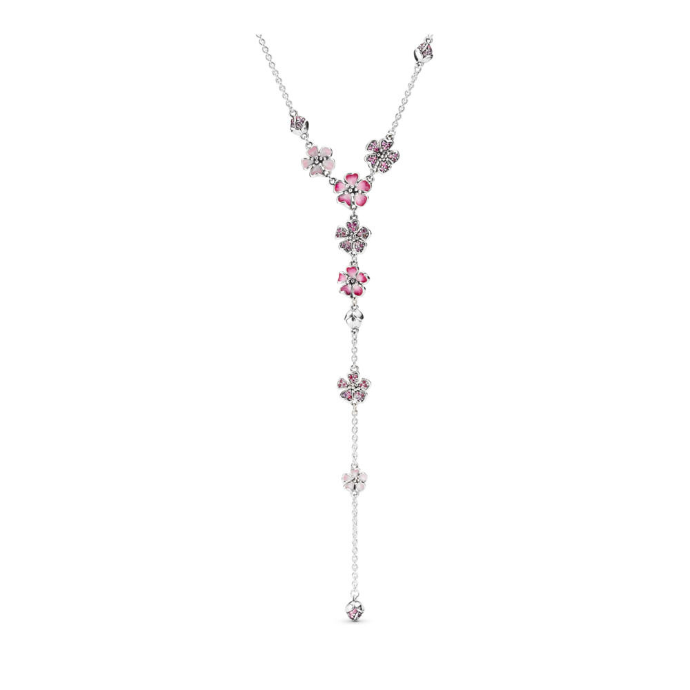 Pandora Perzik Bloesem Bloem Ketting - 398074Nccmx