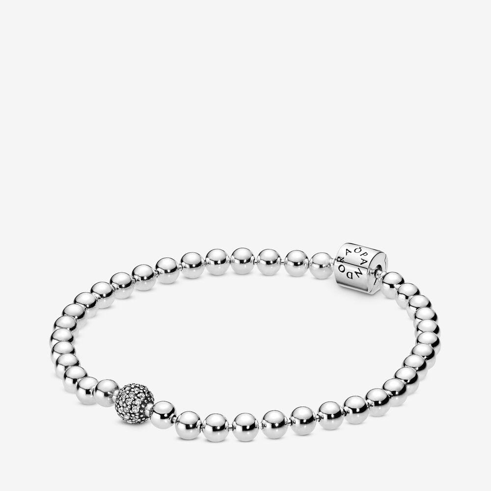 Pandora Beads & Pavé Armband 598342CZ