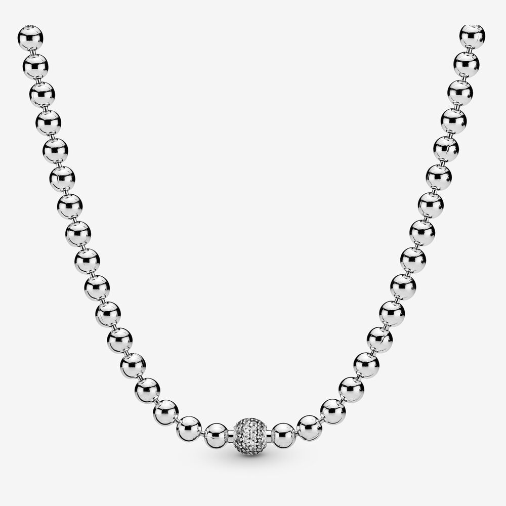 Pandora Beads & Pavé Ketting 398565C01