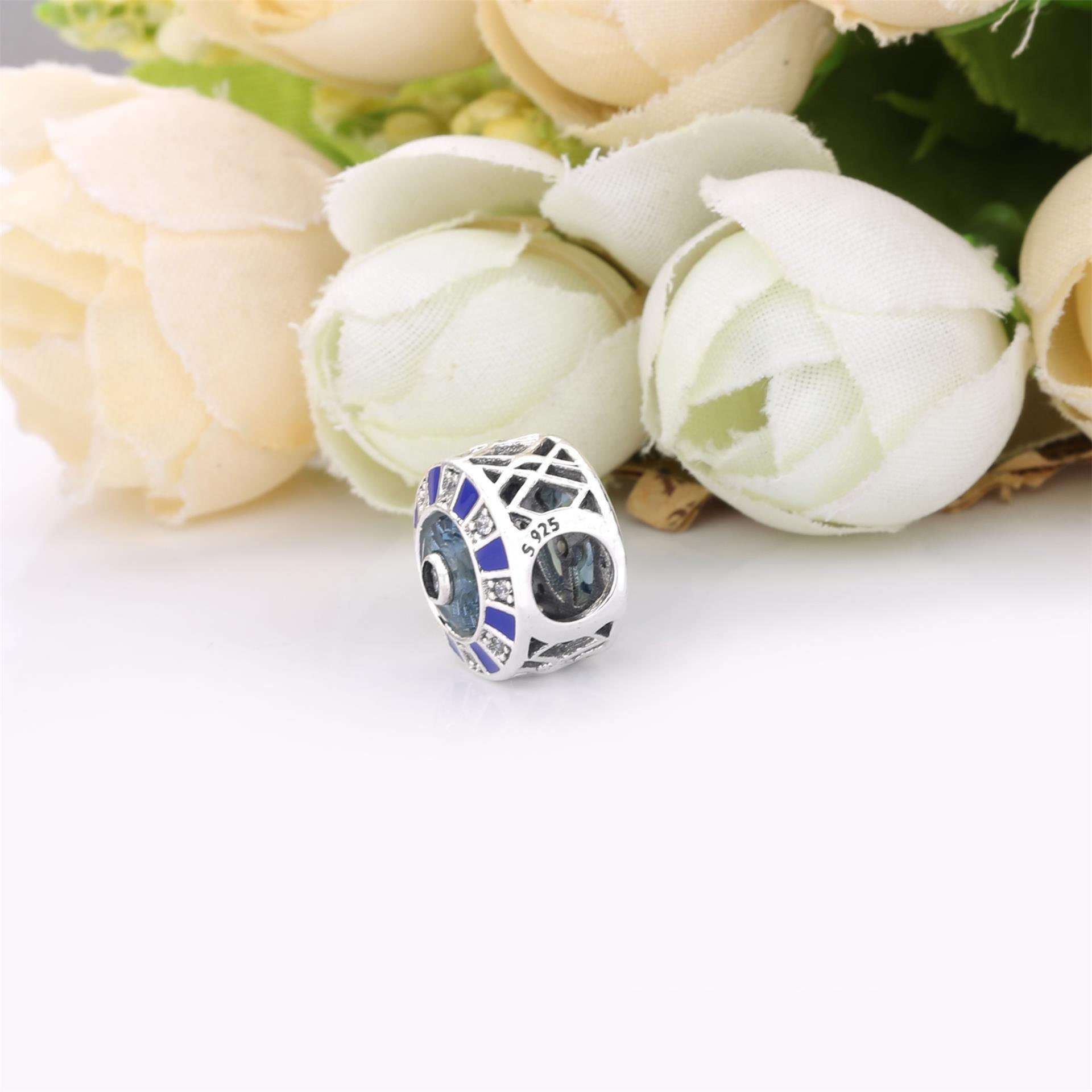 Pandora Blauw Mozaïek Bedel 798031En195