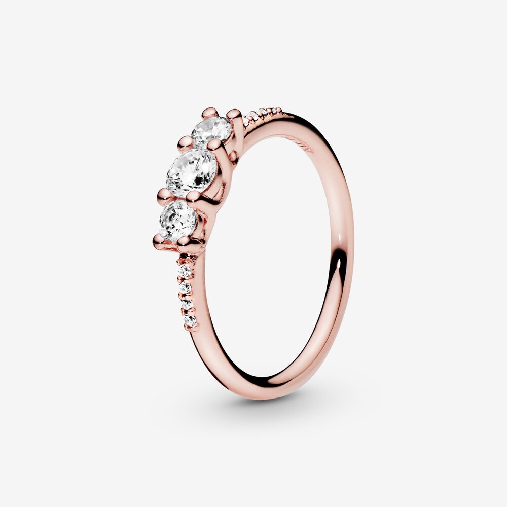 Pandora Clear Three-Stone Ring 186242CZ