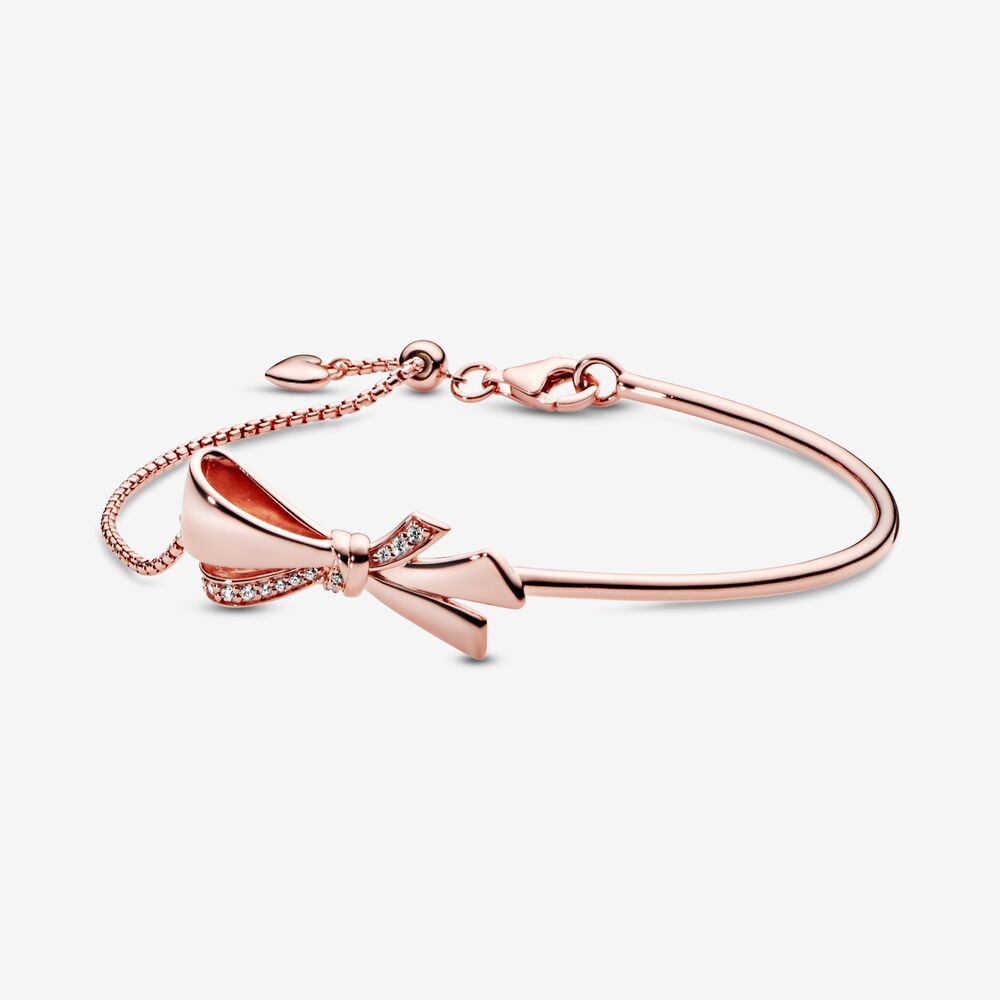 Pandora Rose Sierlijke Bow Bangle 587242CZ