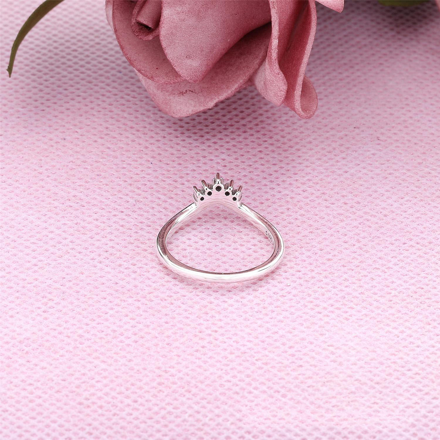 Pandora Tiara Wishbone Ring 198282CZ