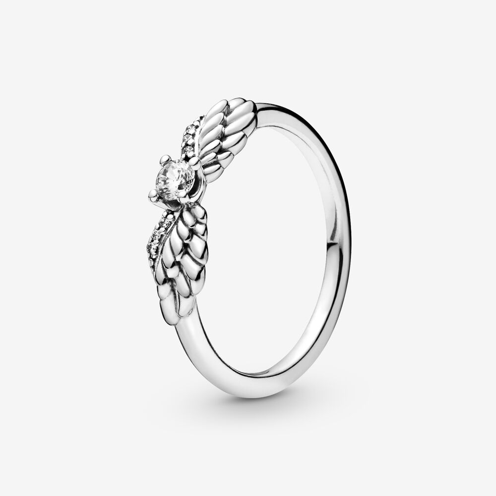 Pandora Sparkling Angel Wings Ring 198500C01