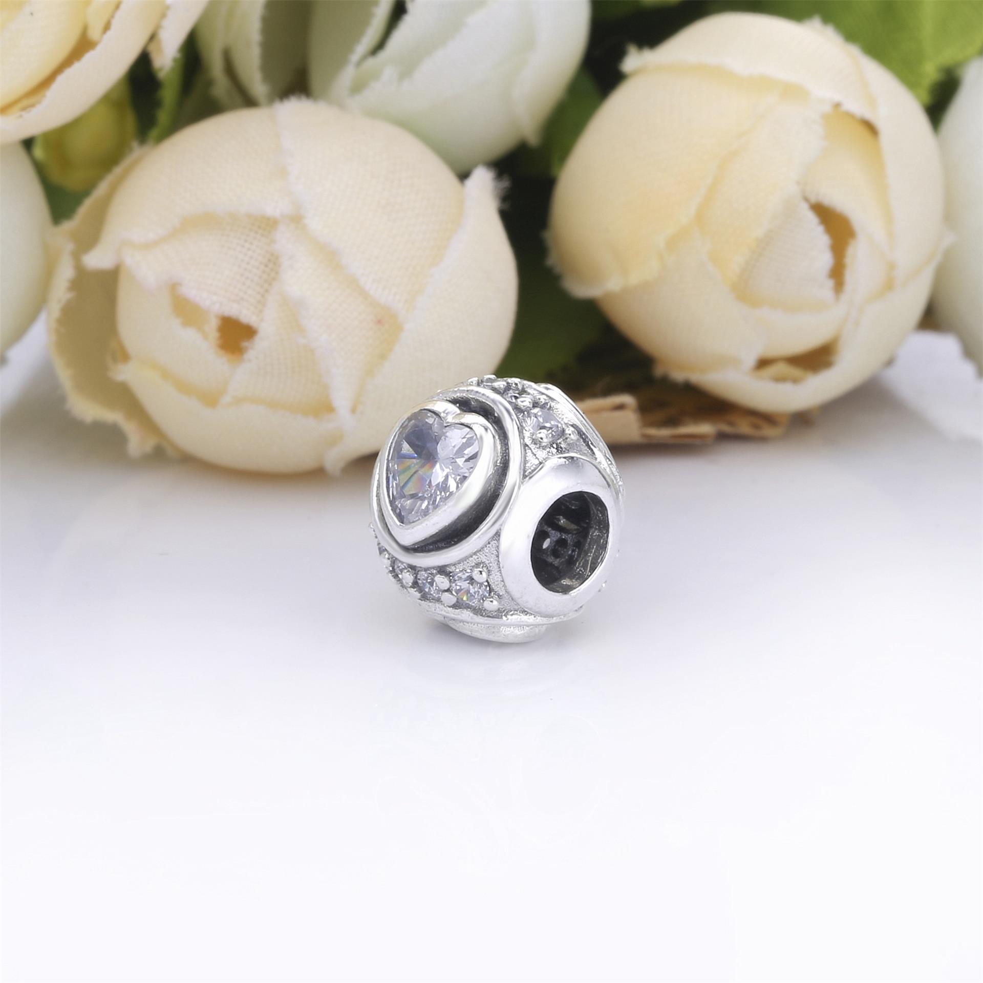 Pandora Verhoogd Hart Bedel 798464C01