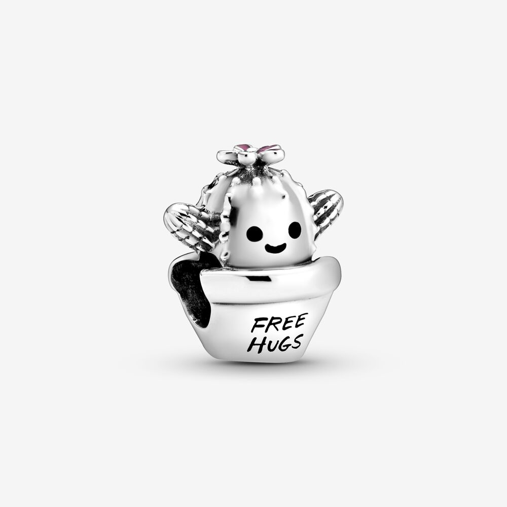 PANDORA Cactus Bedel Met Tekst 'Free Hugs' 798786C01