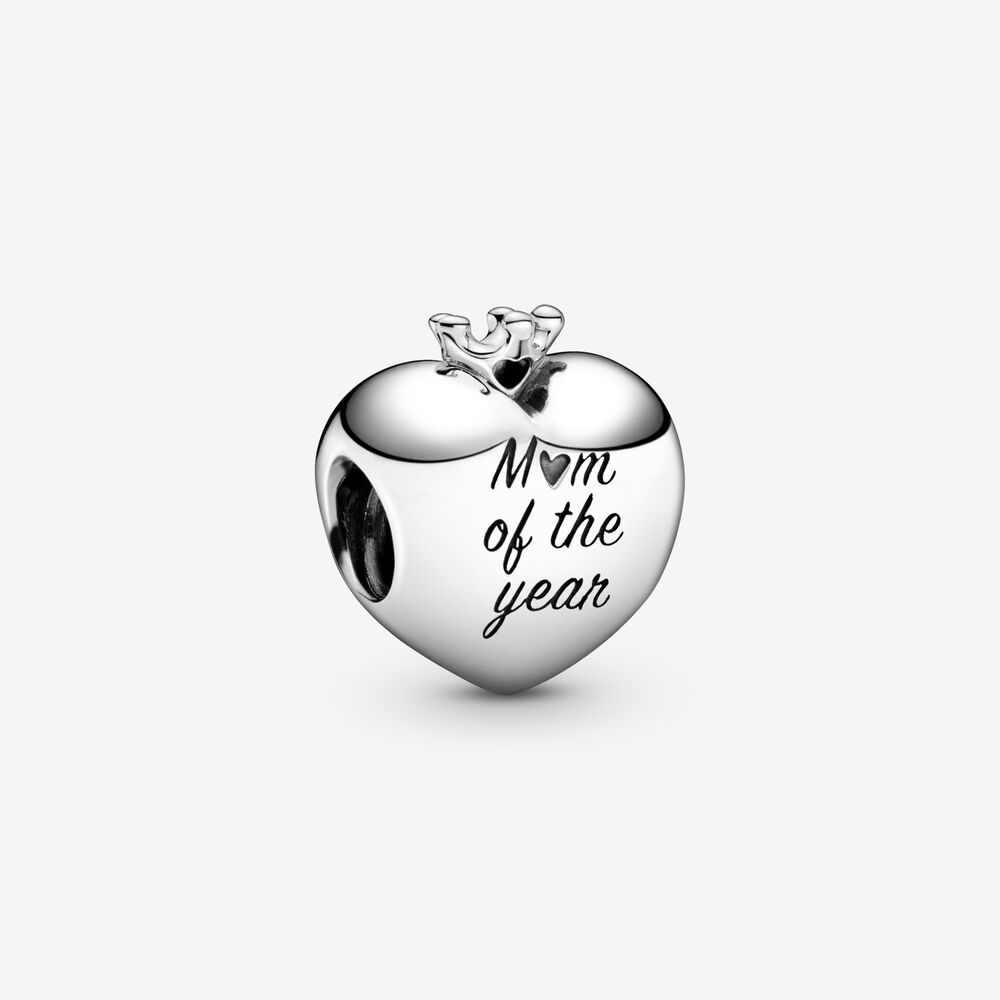 PANDORA Hart Bedel Met Tekst 'Mum Of The Year' 798823C00