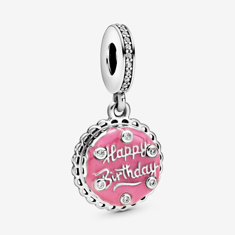 PANDORA Pink Birthday Cake Hangende Bedel 798888C01