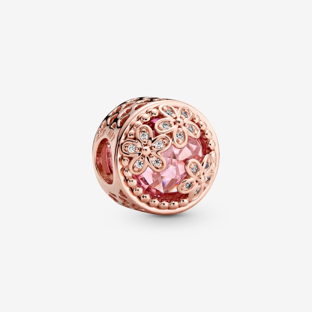 PANDORA Sprankelend Roze Madeliefje Bedel 782055C01