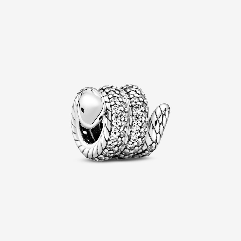 PANDORA Glinsterende Opgerolde Slang-bedel - 799099C01