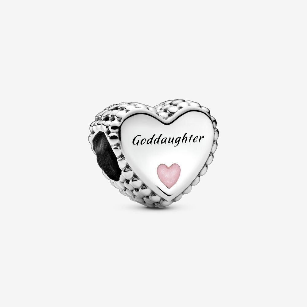 PANDORA Goddaughter Heart Bedel - 799147C01