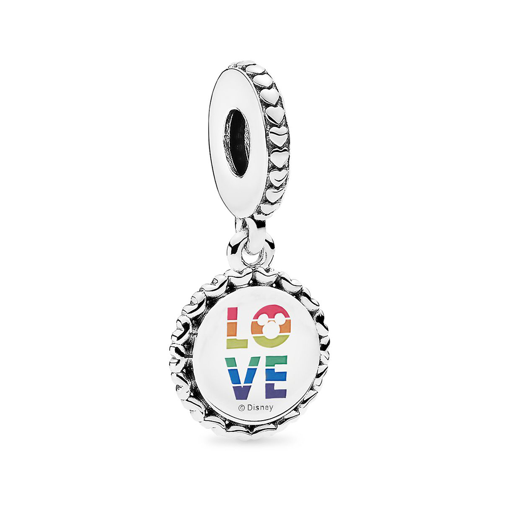 Pandora Style Disney, Mickey Mouse Regenboog Hangende Bedel - P400036052279