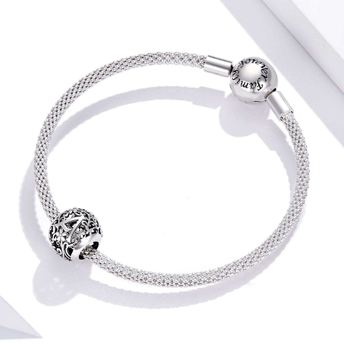 Pandora Style Opengewerkte bloemenletter A Bedel - SCC1444-A