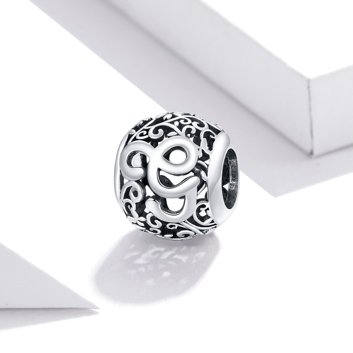 Pandora Style Opengewerkte bloemenletter G Bedel - SCC1444-G