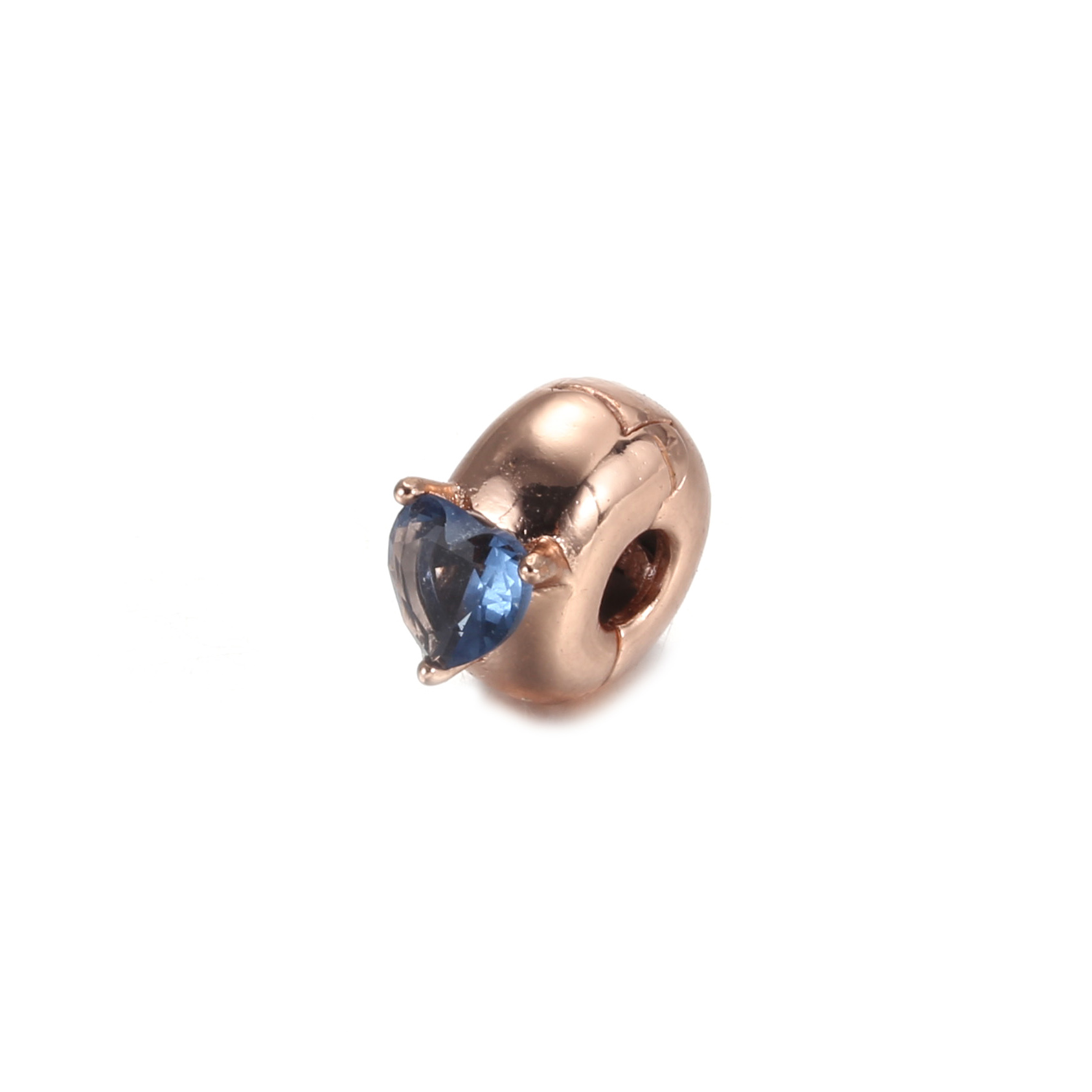 Blue Heart Solitaire Clip Bedel 789203c02