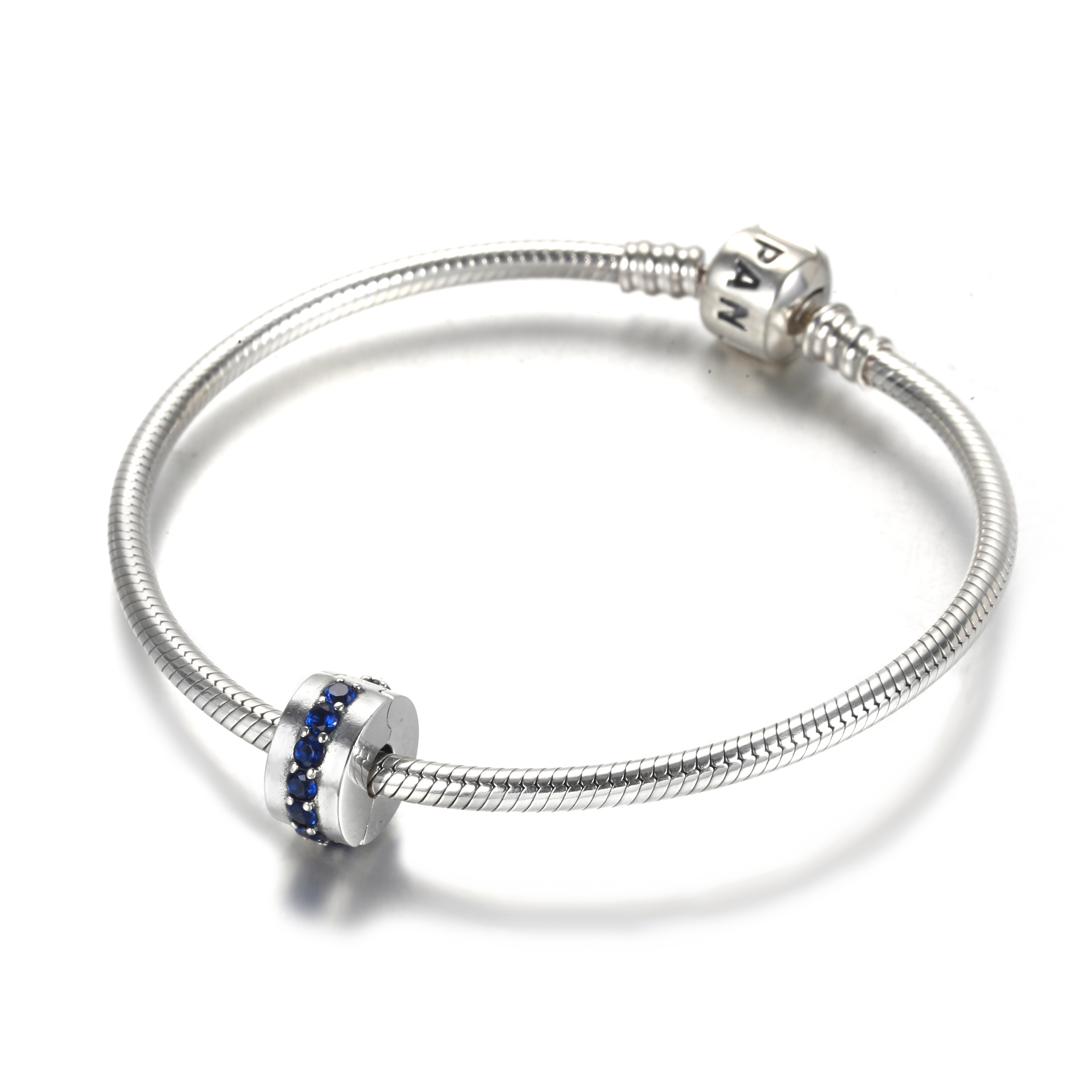 PANDORA Blue Sparkle Clip Bedel - 791972C01