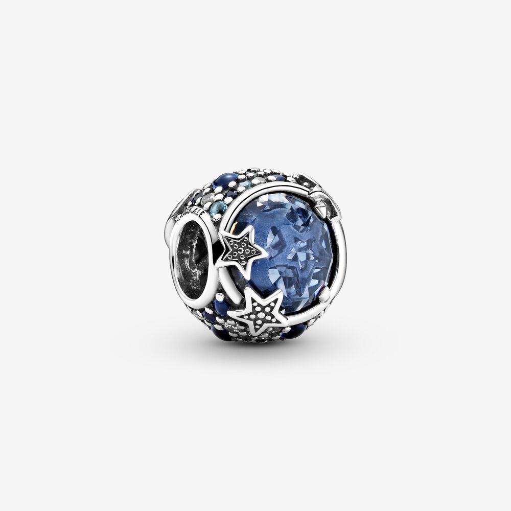 PANDORA Celestial Blue Sparkling Stars Bedel - 799209C01