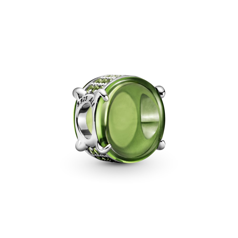 PANDORA Green Oval Cabochon Bedel - 799309C02