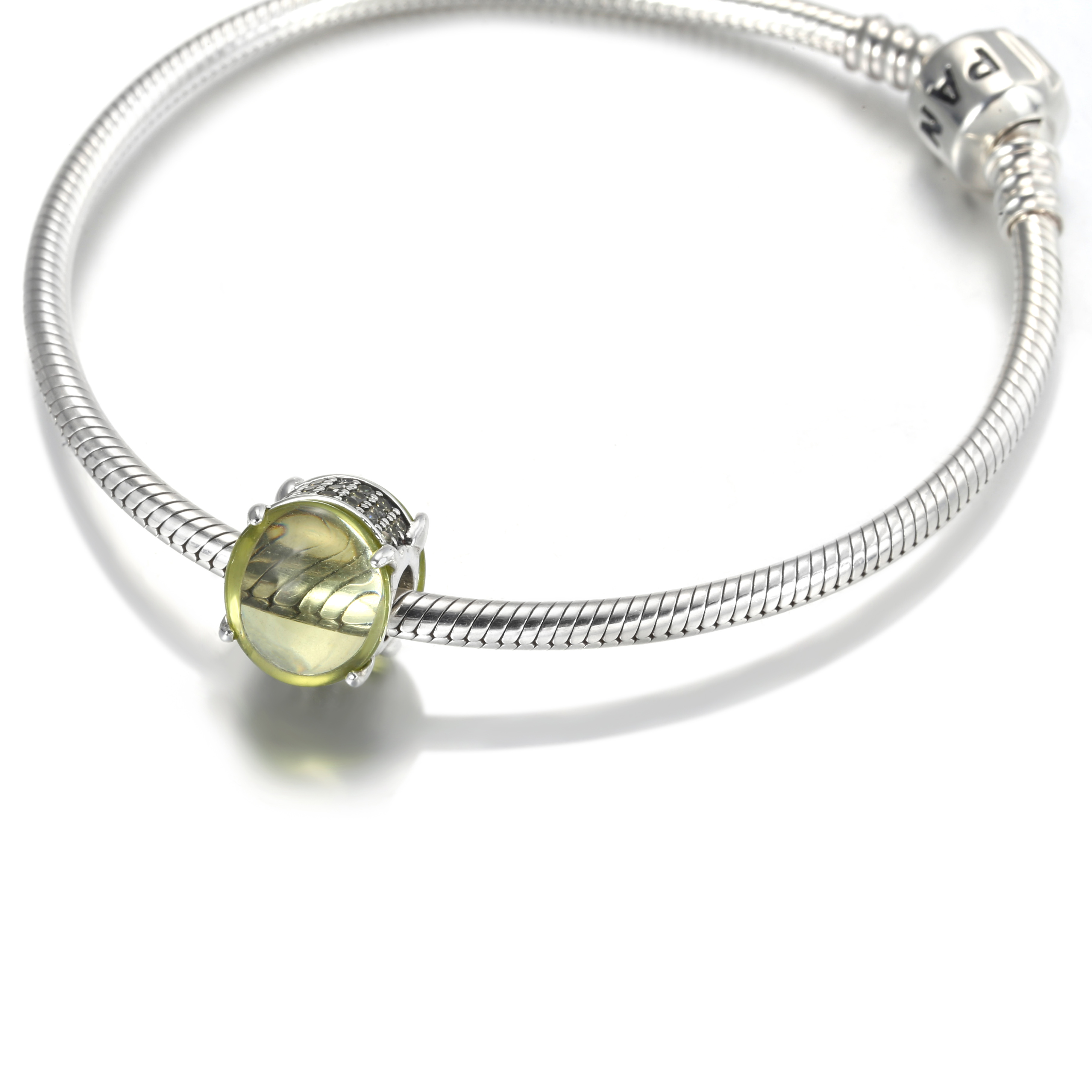 PANDORA Green Oval Cabochon Bedel - 799309C02