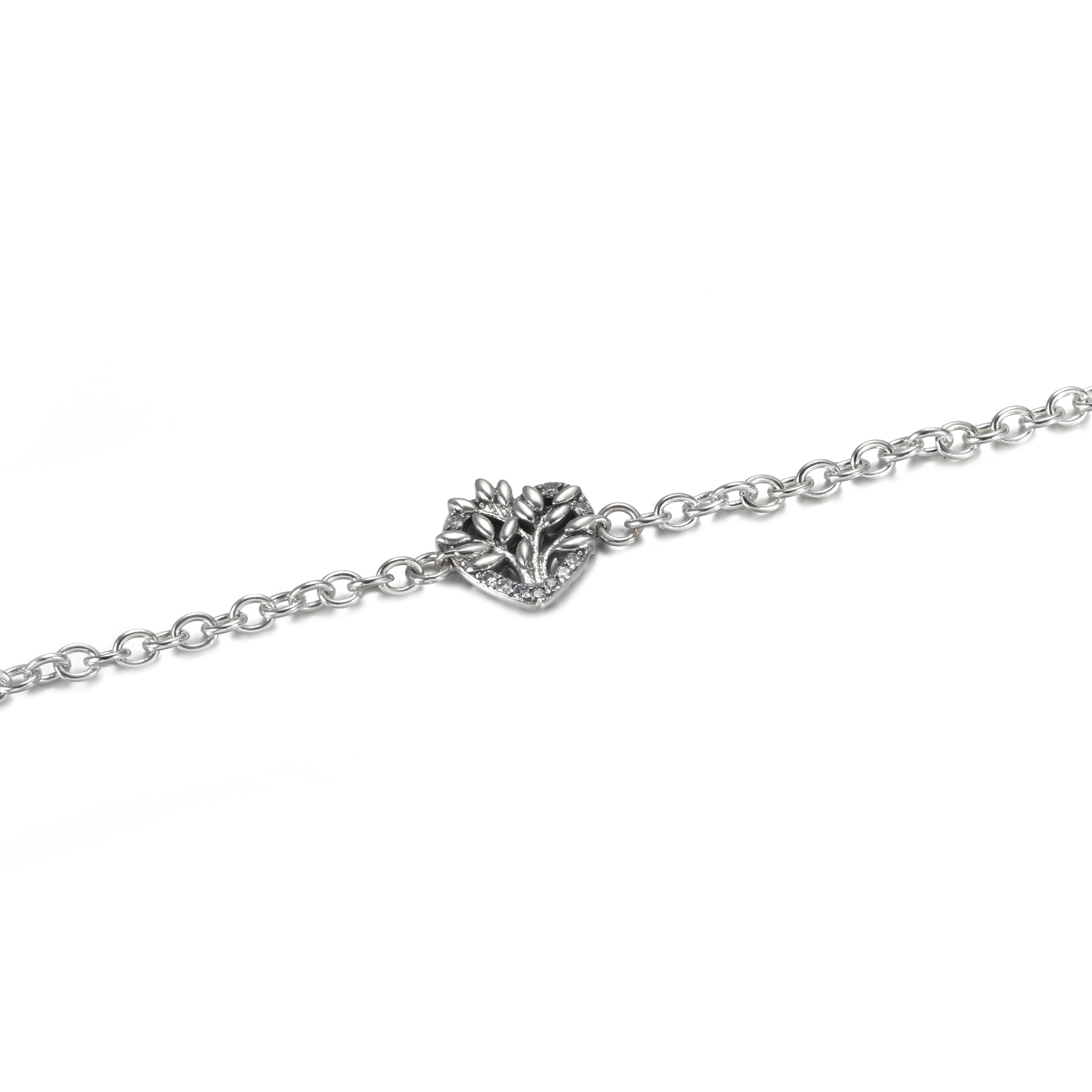 PANDORA Heart Family Tree Chain Bracelet - 599292C01